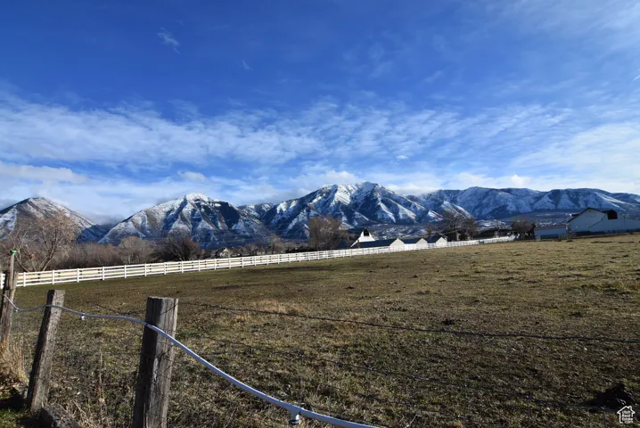 Mountain view with a rural view