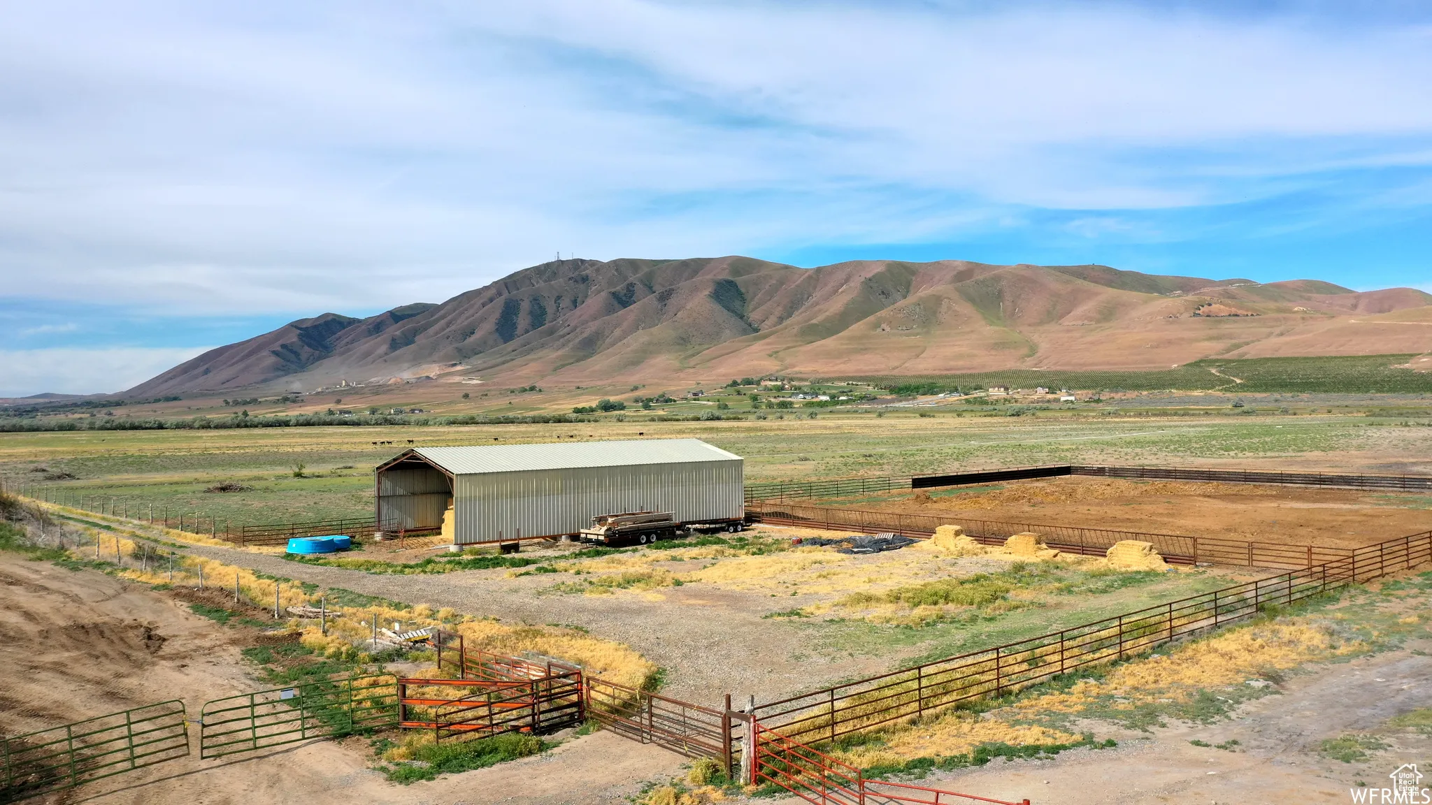 Mountain view featuring a rural view