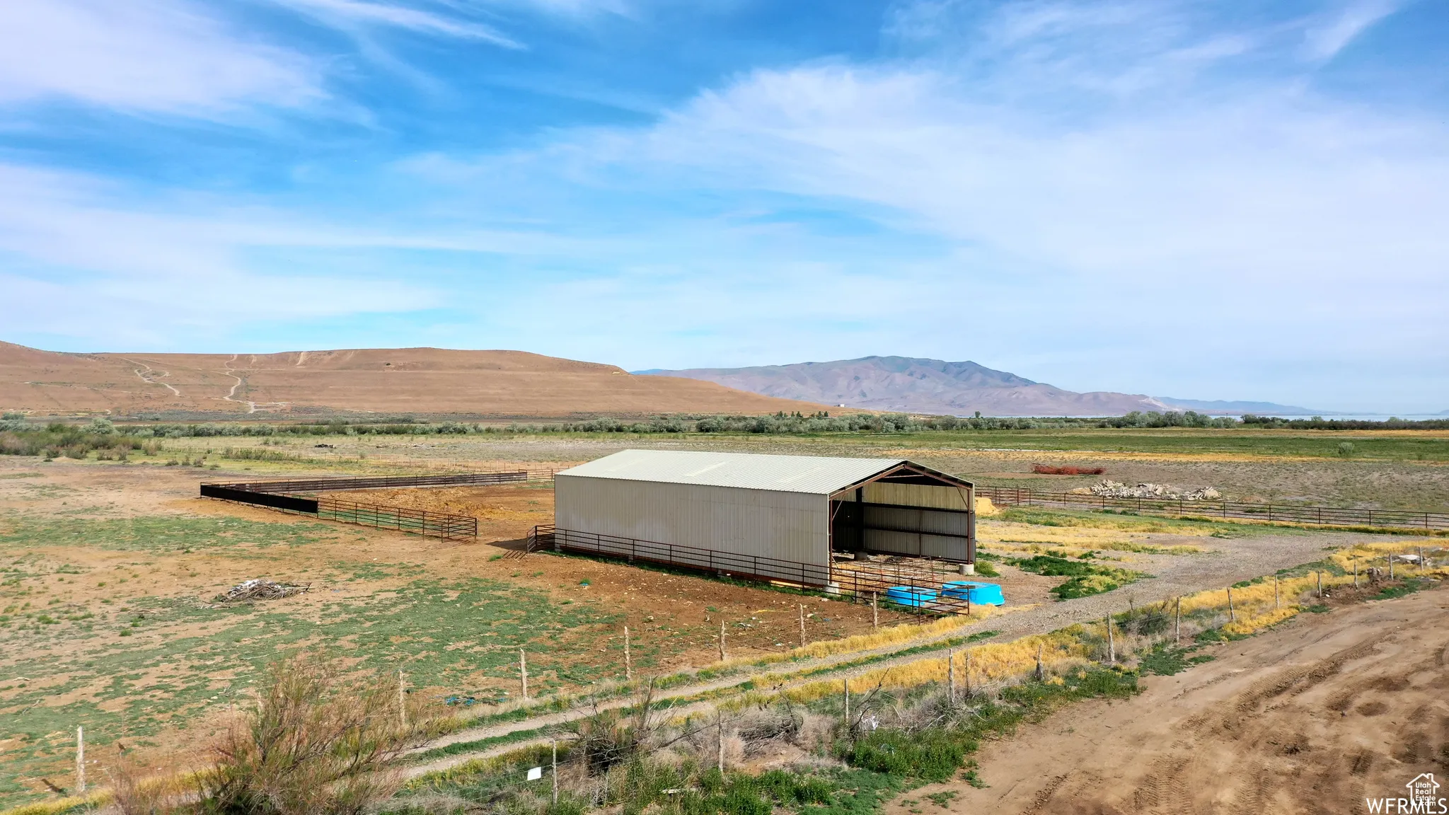 View of mountain feature with a rural view