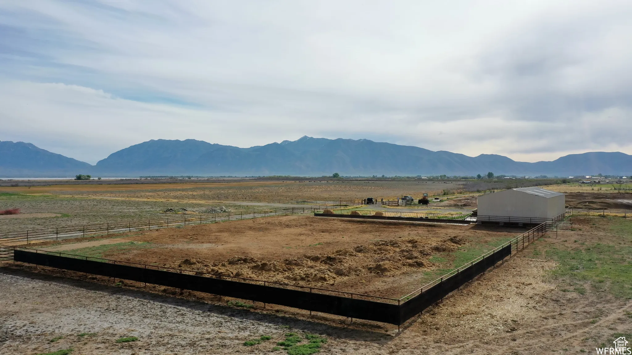 Mountain view featuring a rural view