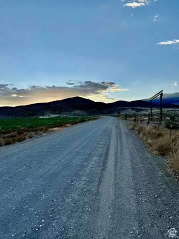 View of road with a mountain view and a rural view