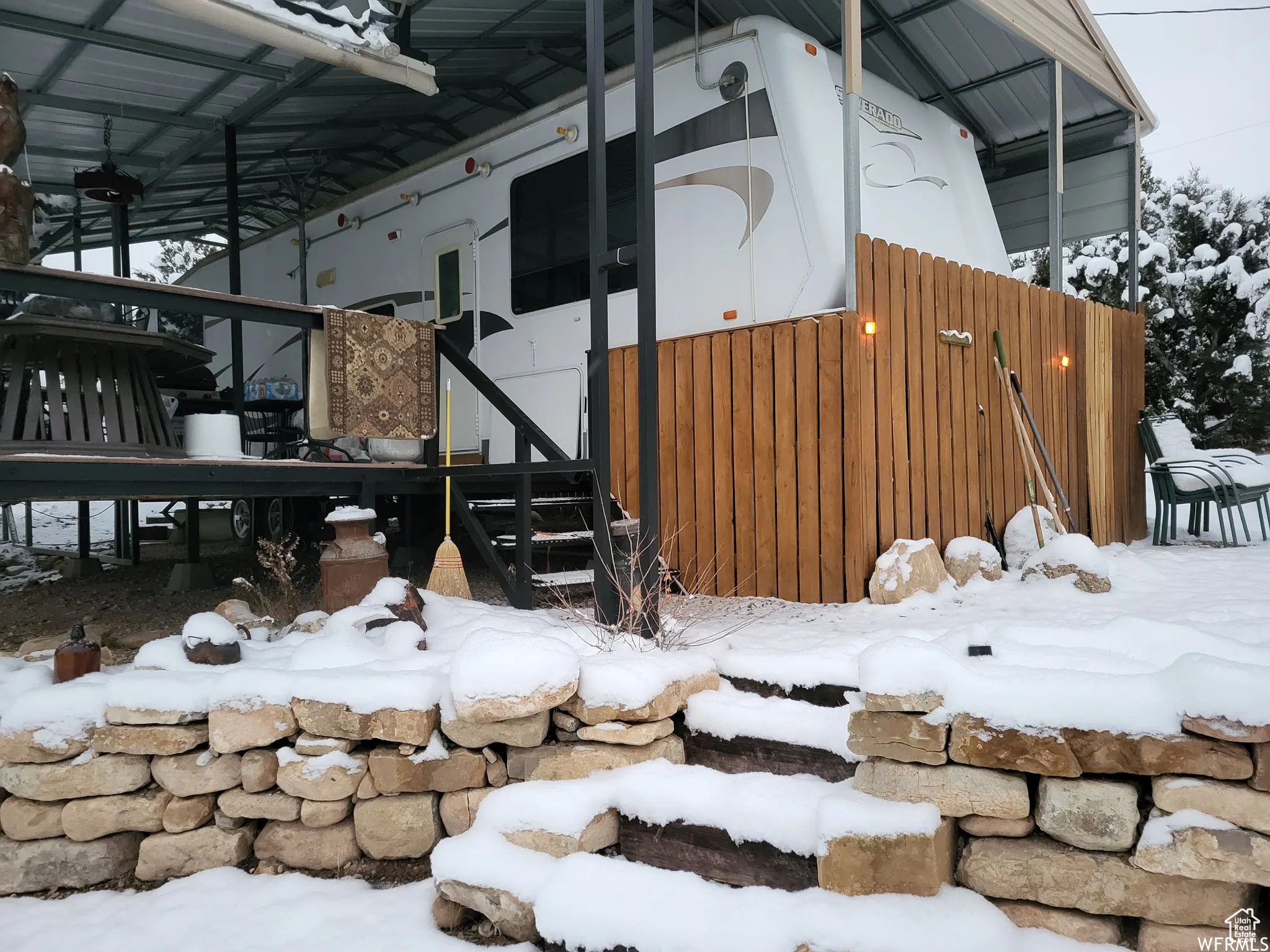 View of snowy exterior