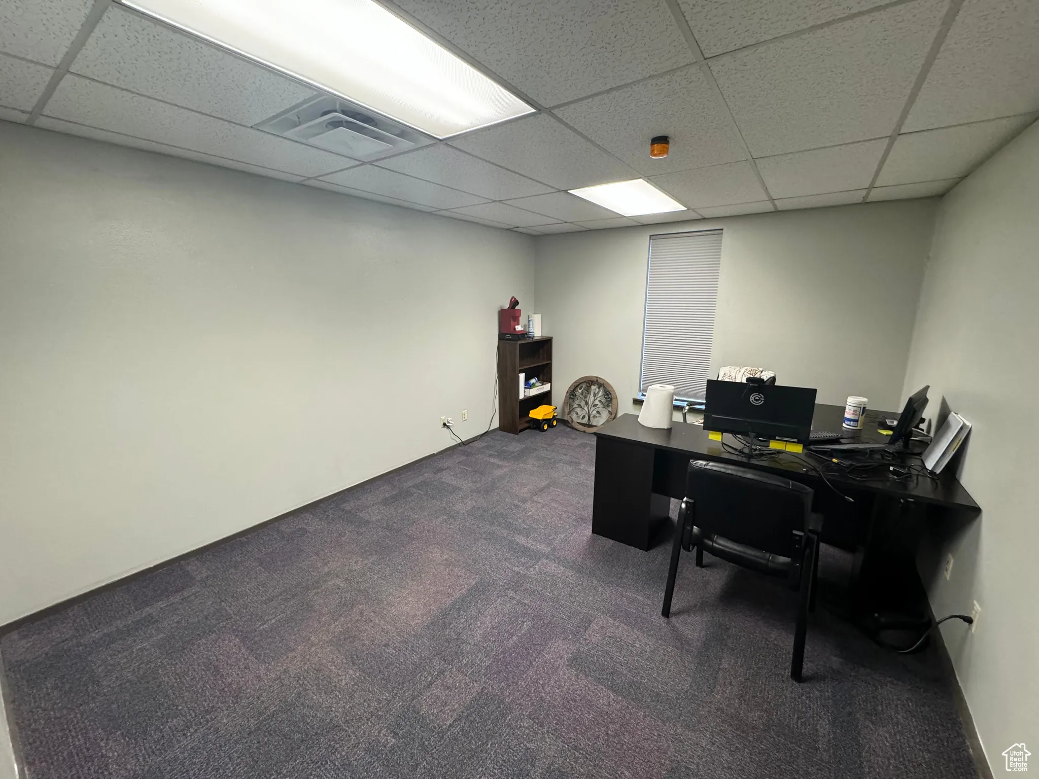 View of carpeted office space
