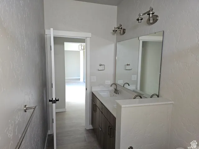 Bathroom featuring vanity