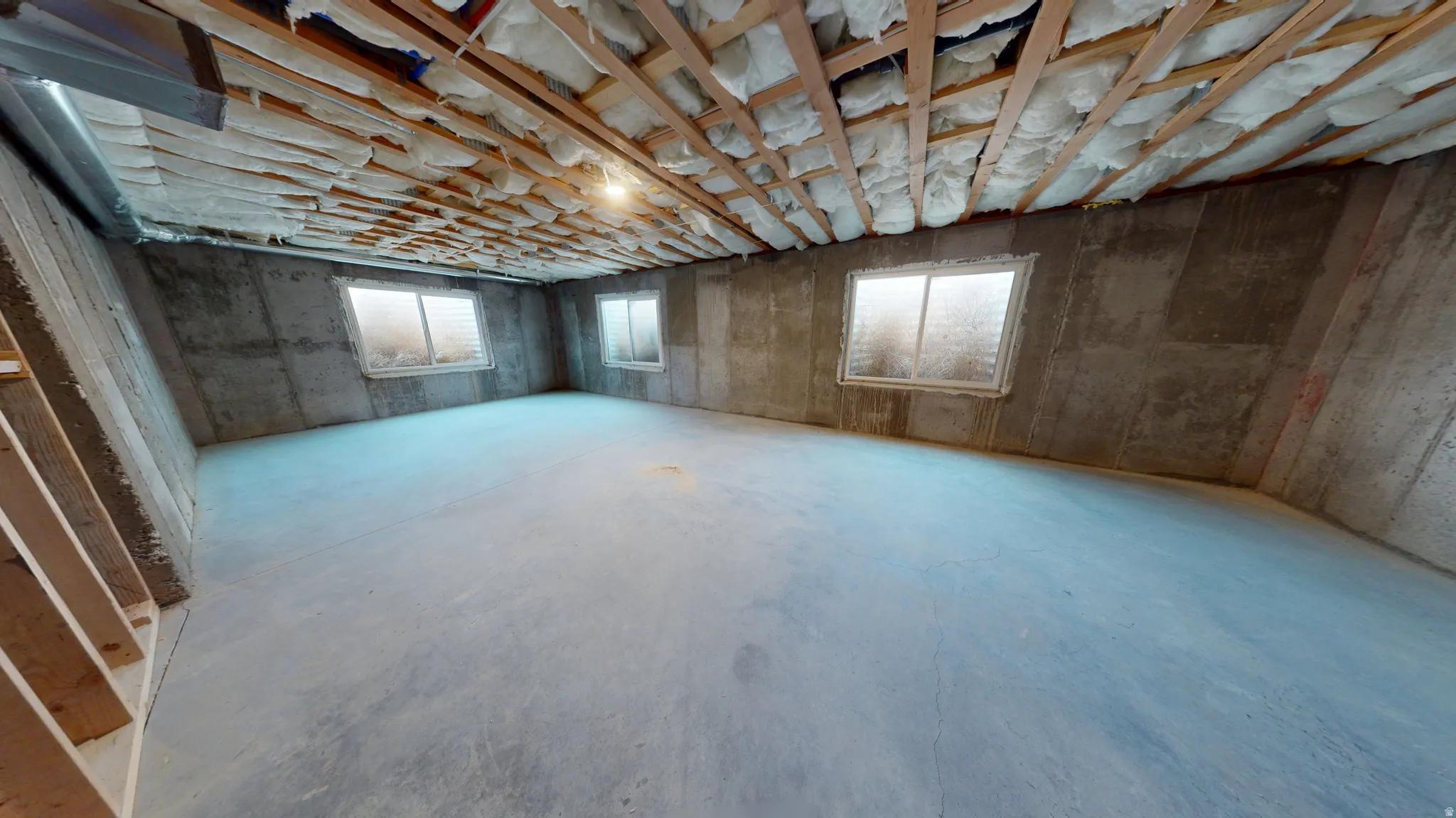 Basement with healthy amount of natural light