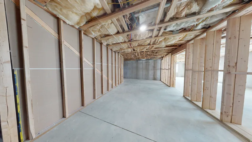 View of unfinished basement
