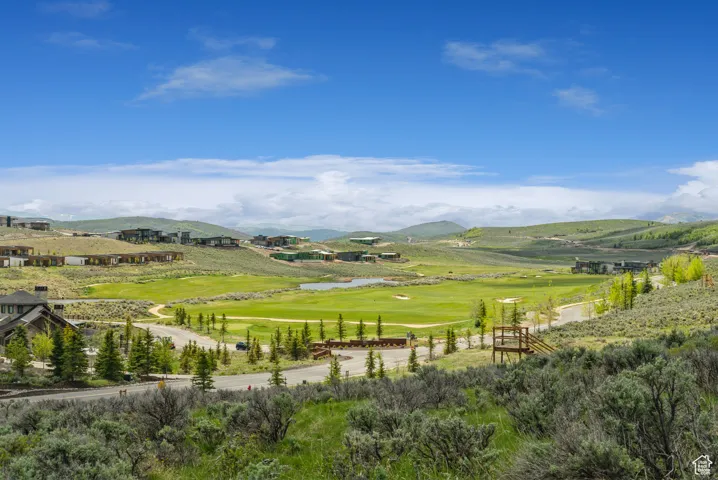Mountain view with a local golf course