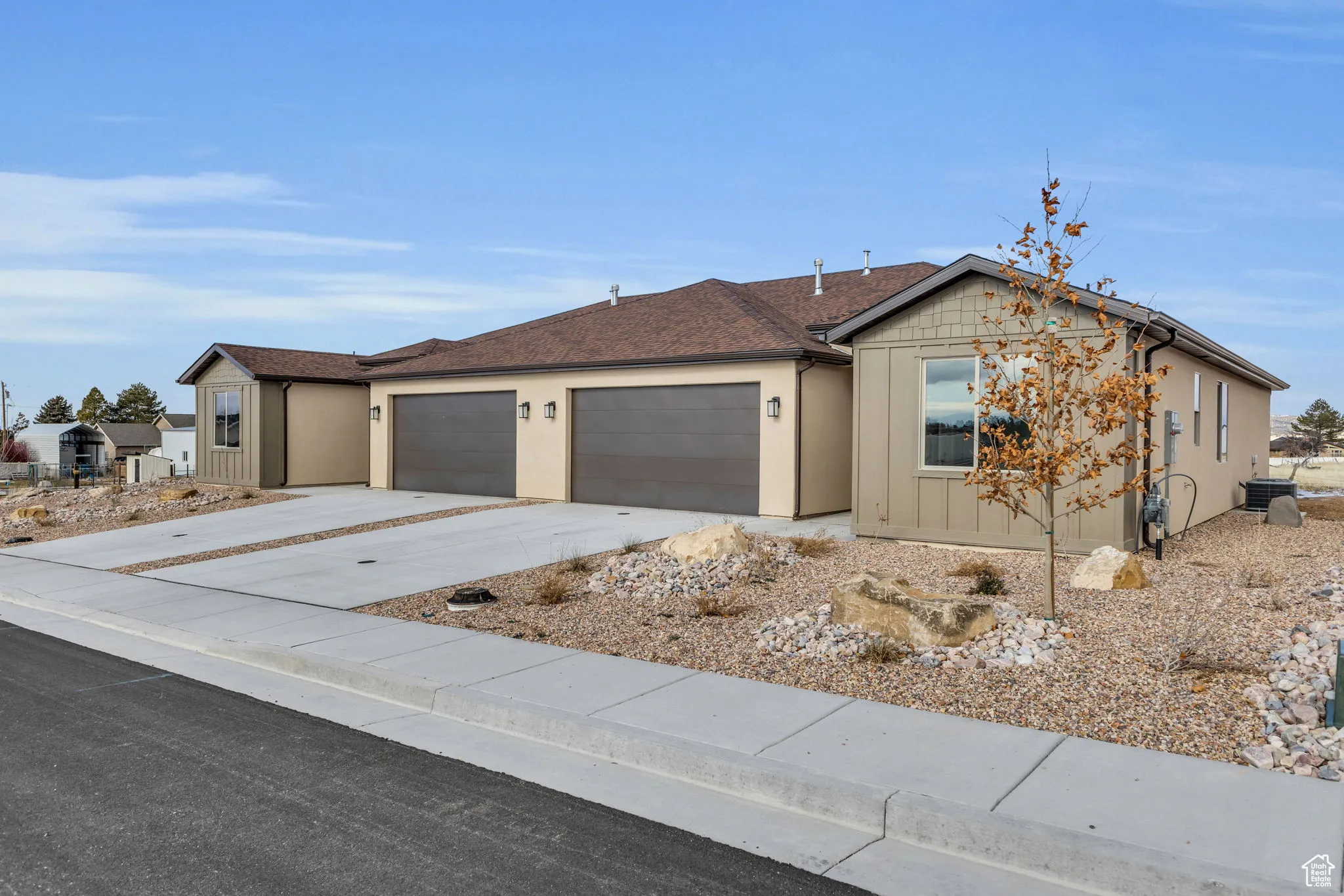 Ranch-style house with a garage