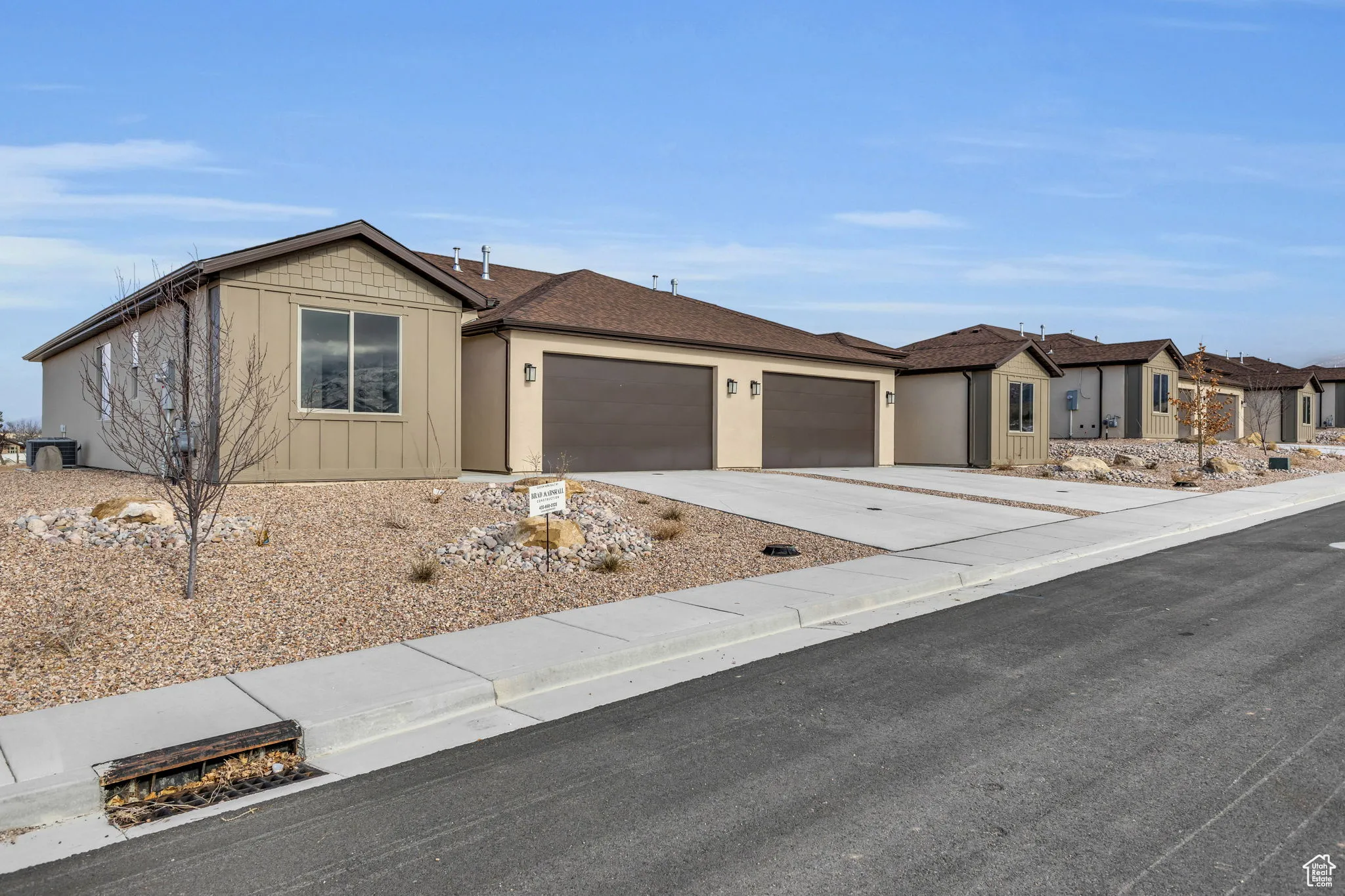 Ranch-style home with a garage