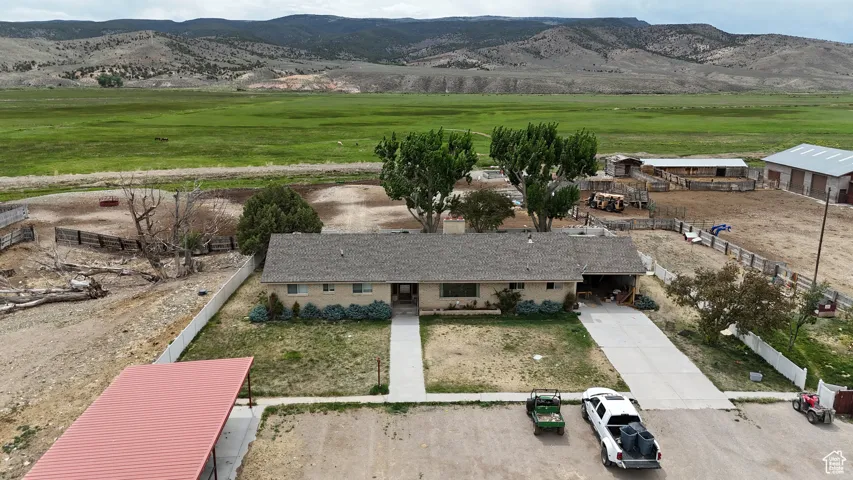 View of rural area with mountains