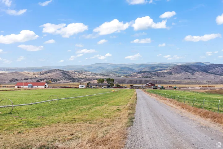 View of mountain feature with a rural view
