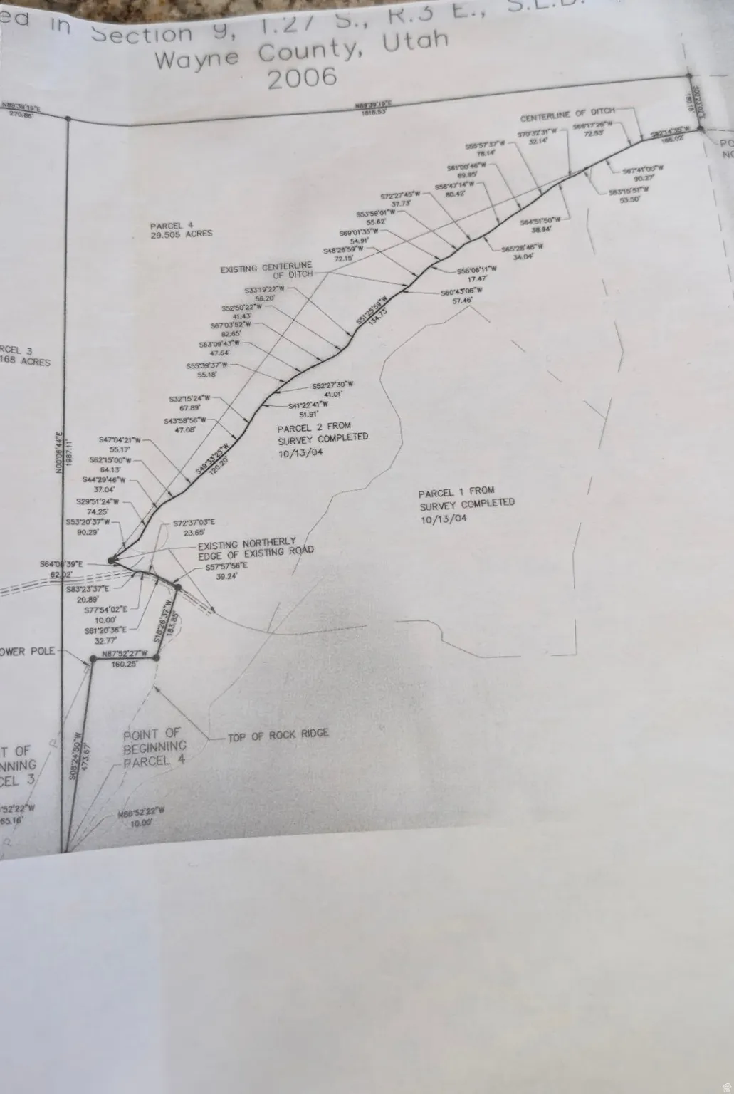 Survey map / technical document