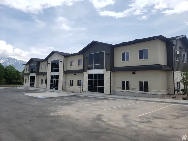 Exterior space with a mountain view