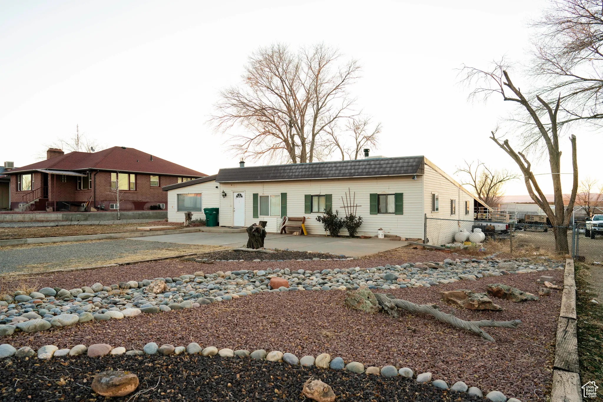 Rear view of house with a patio area