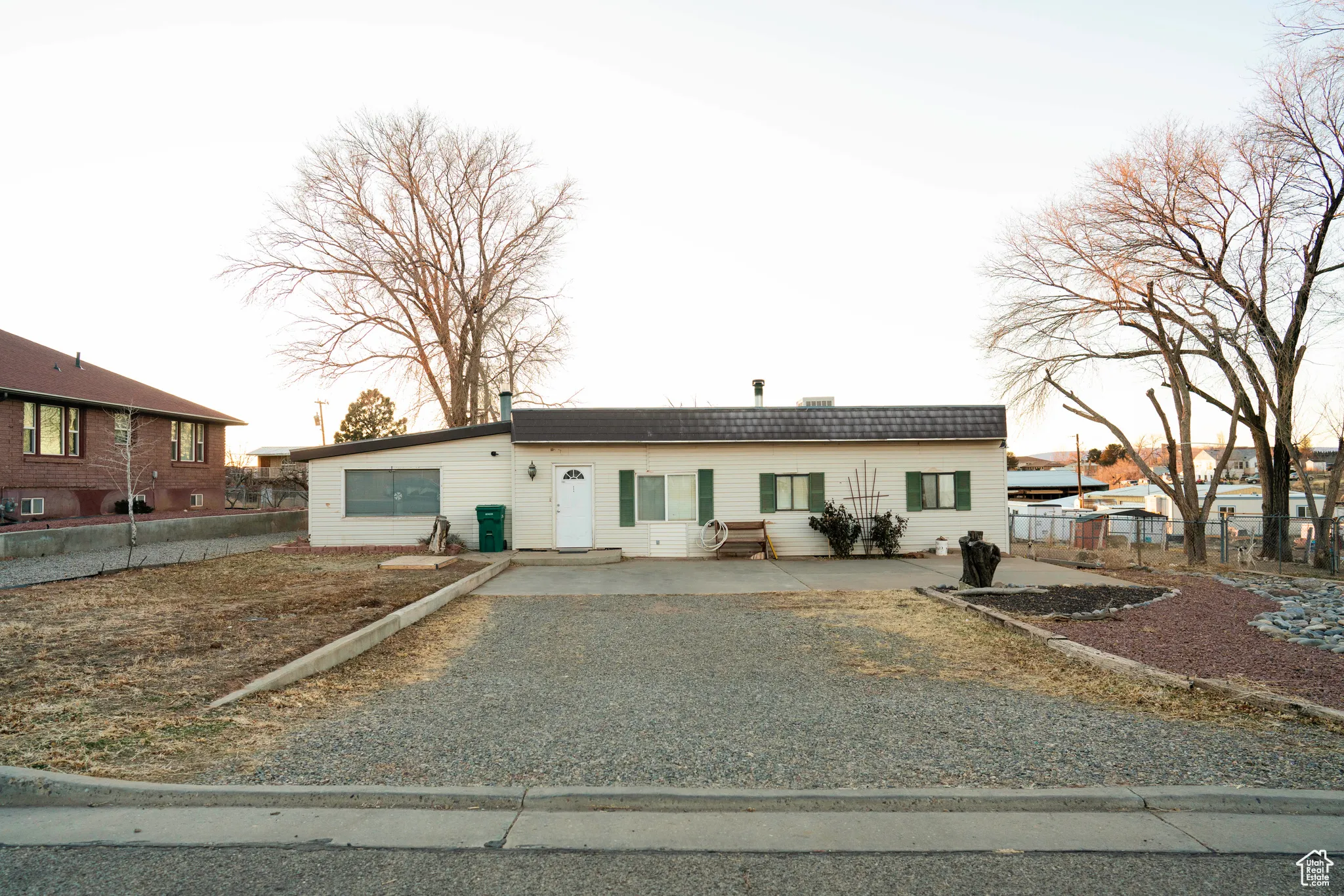 View of front of property featuring a patio