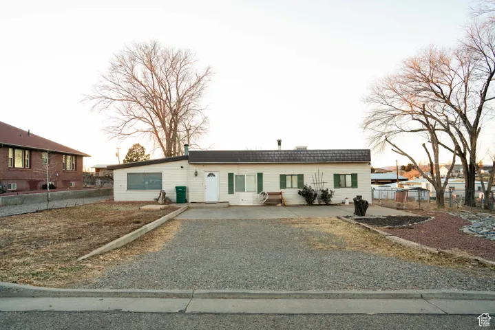 View of front of property featuring a patio
