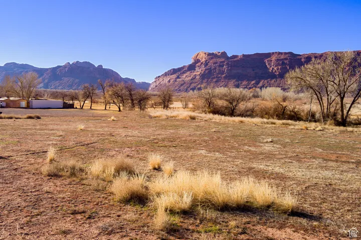 View of mountain feature with a rural view