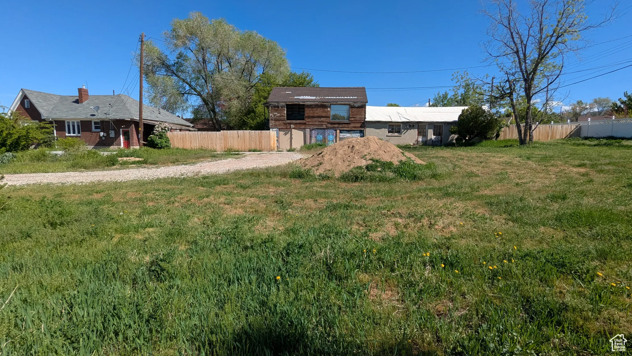 View from South Side Yard view of 3779 South Lot