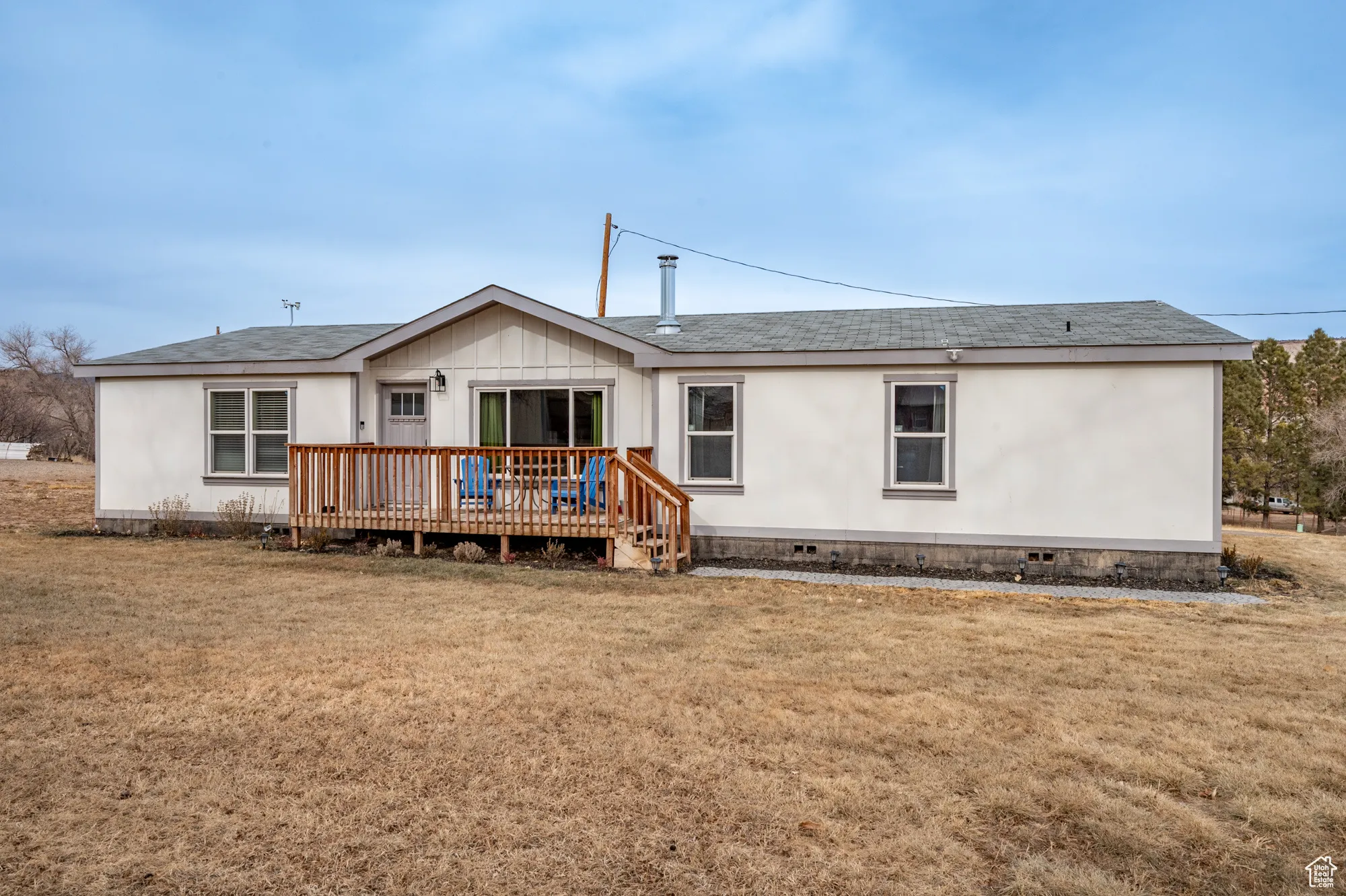 Front of home and yard