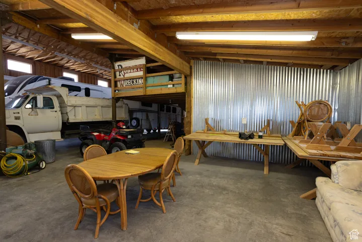 View of dining space