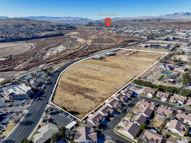 Bird's eye view featuring a mountain view