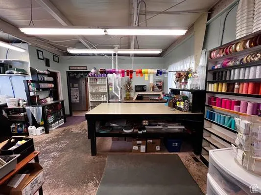 Misc room with concrete floors