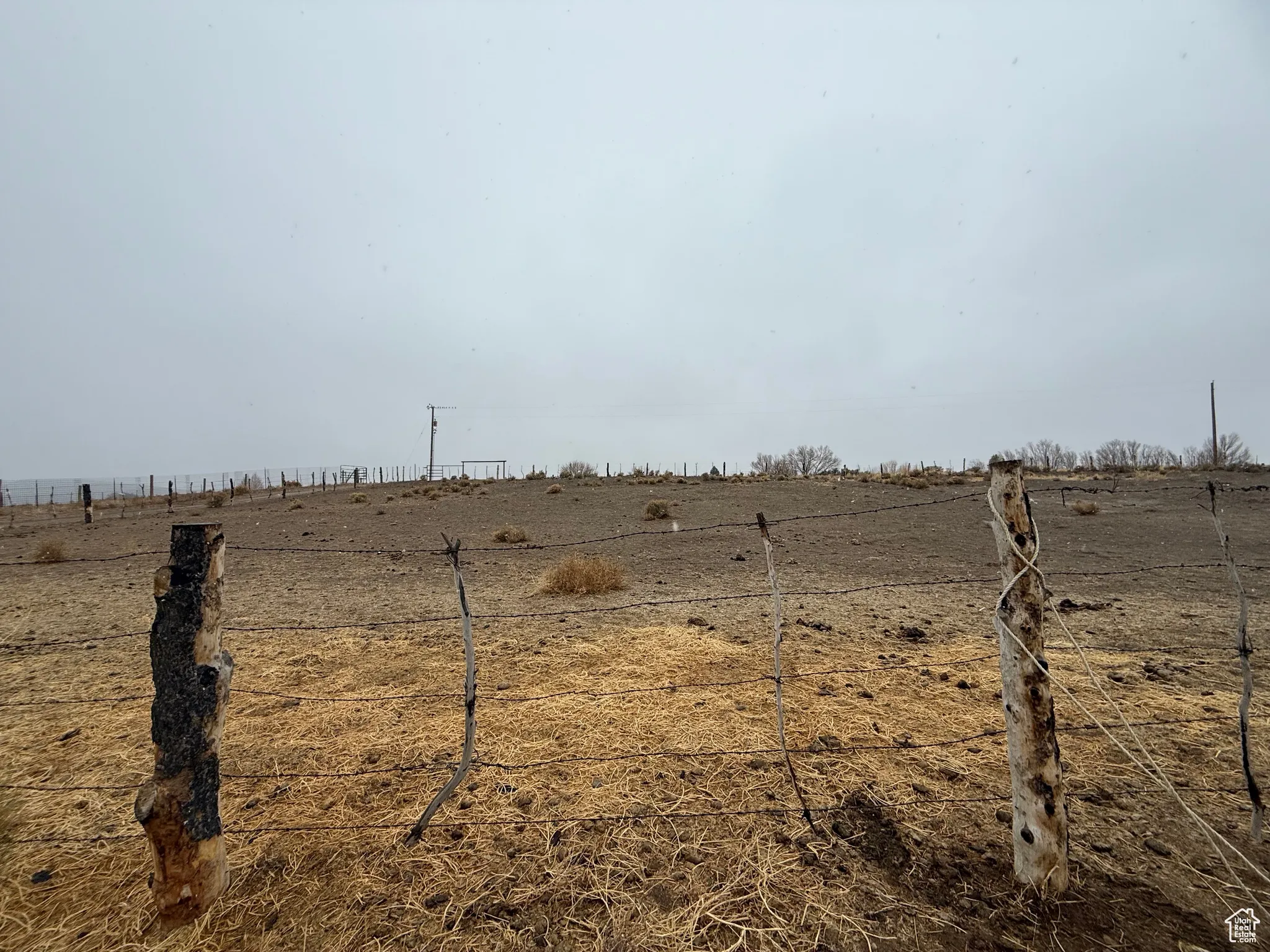 View of yard with a rural view