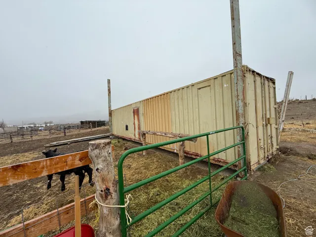 Exterior space featuring a rural view