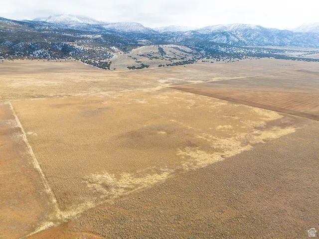 Aerial view featuring a mountain view