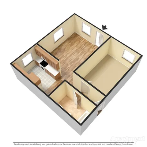 View of room layout