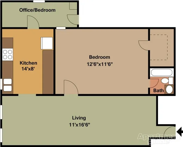 # 9 View of room layout
