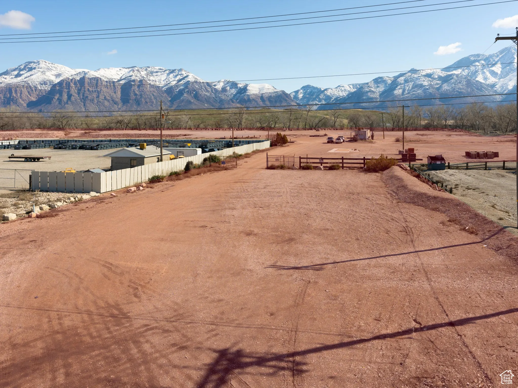 View of mountain feature with a rural view