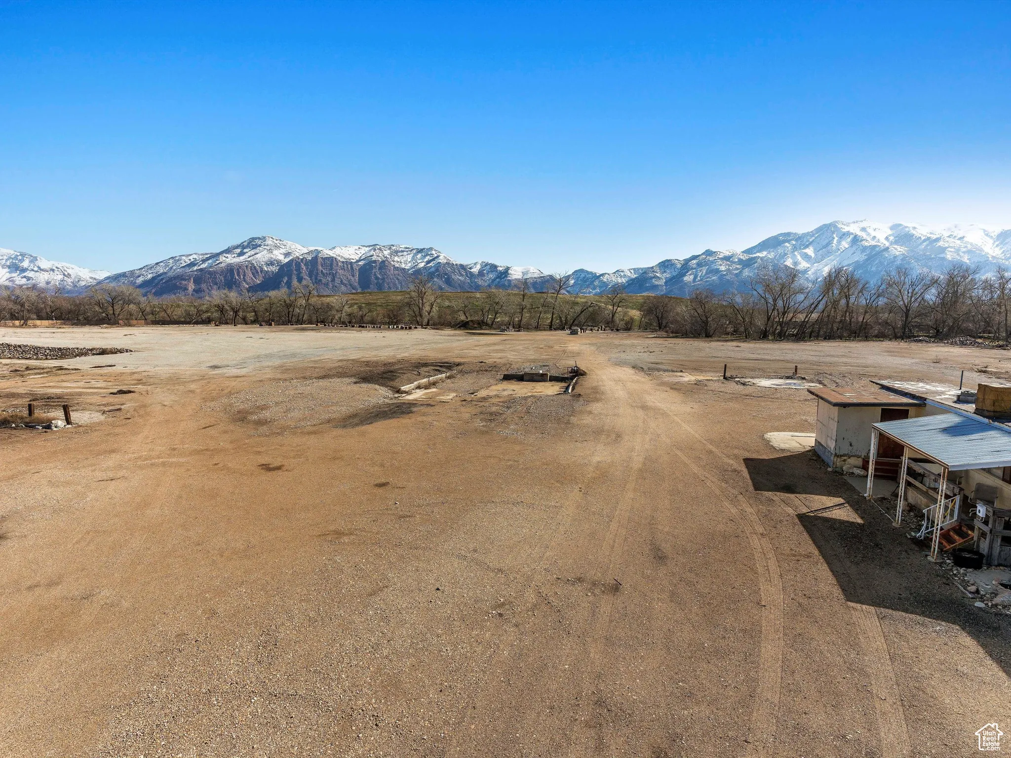 Mountain view with a rural view