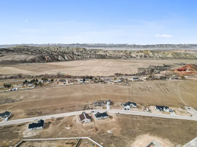 Aerial view with a mountain view and a rural view
