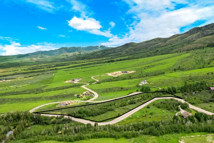 Bird's eye view featuring a rural view and a mountain view
