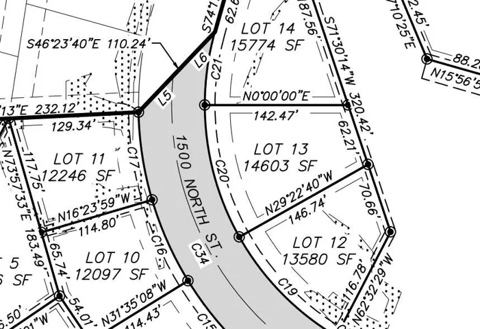 Map of parcels