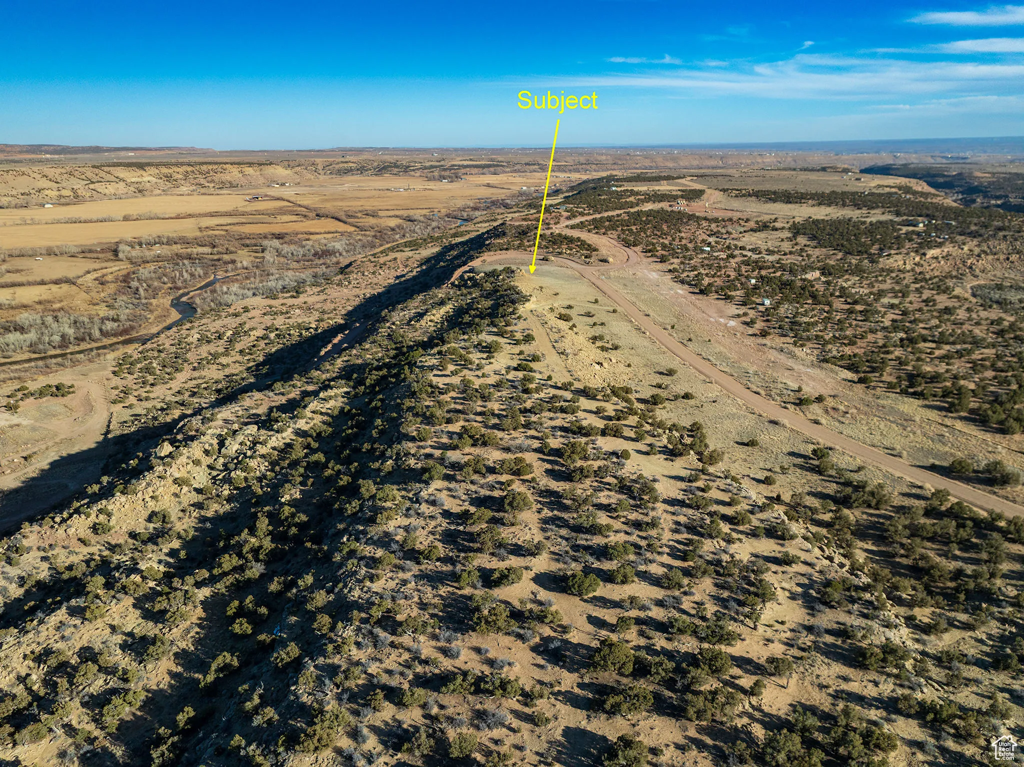 Aerial view featuring a rural view