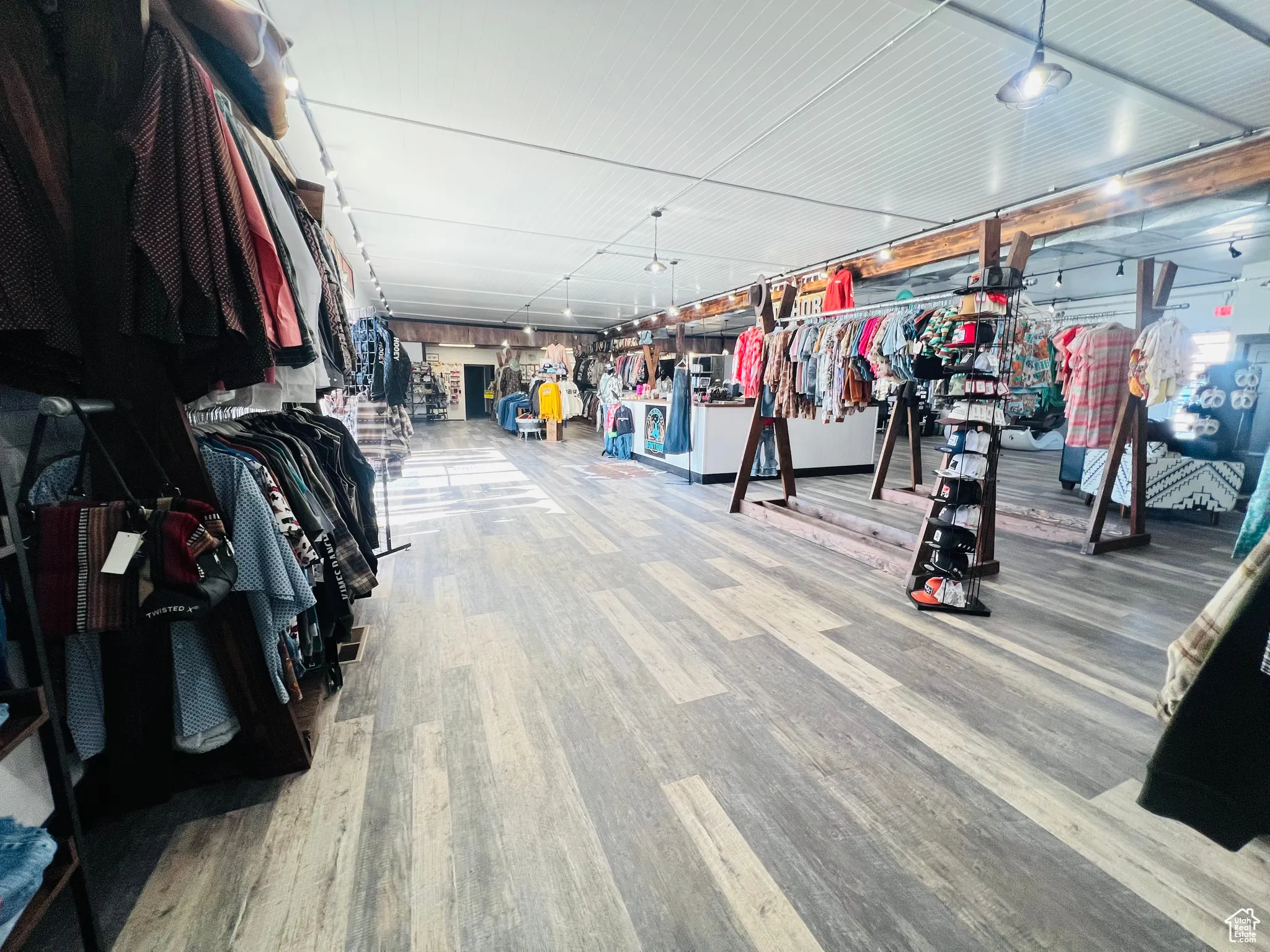 Interior space featuring wood finished floors