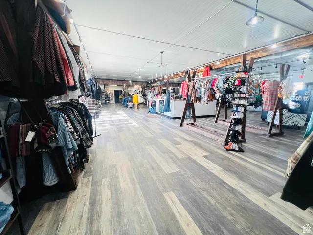 Interior space featuring wood finished floors