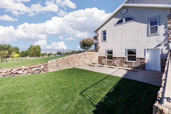 View of yard with a patio