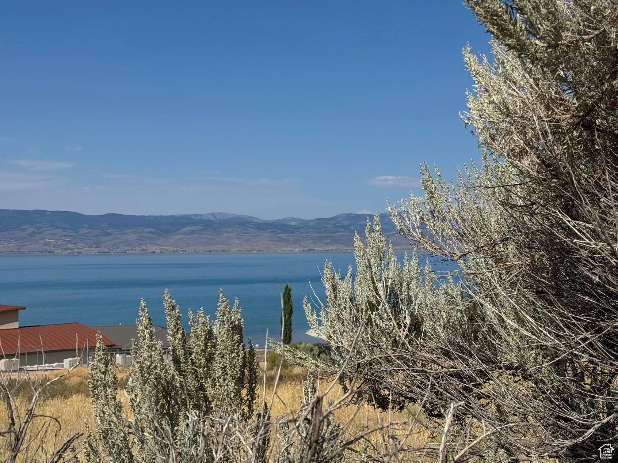 Water view featuring a mountainous background