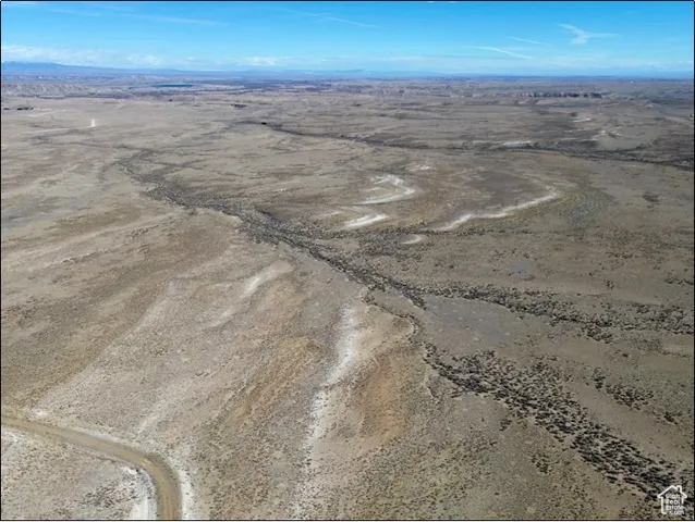 Bird's eye view with a rural view and view of desert