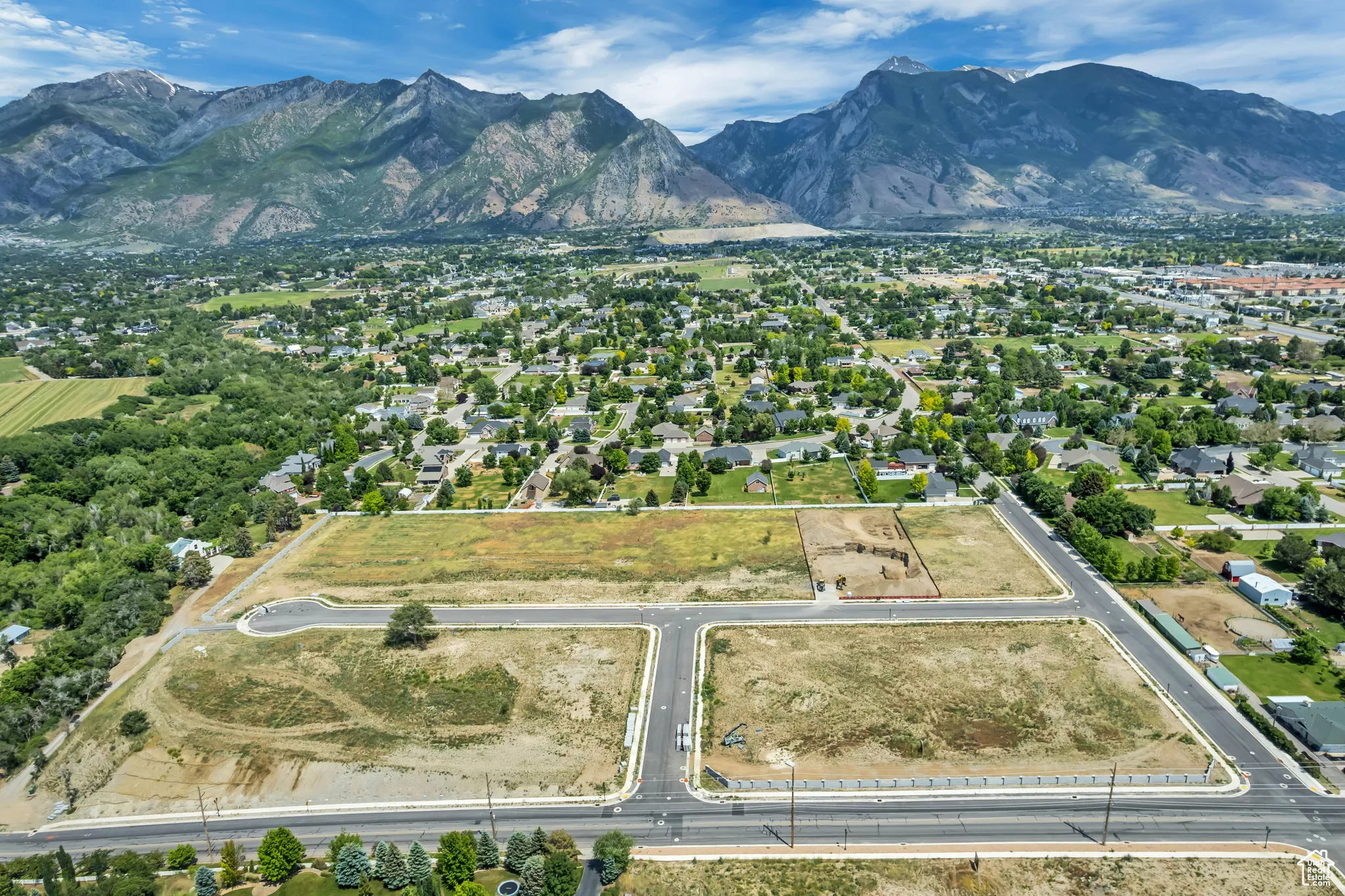 Bird's eye view of mountains