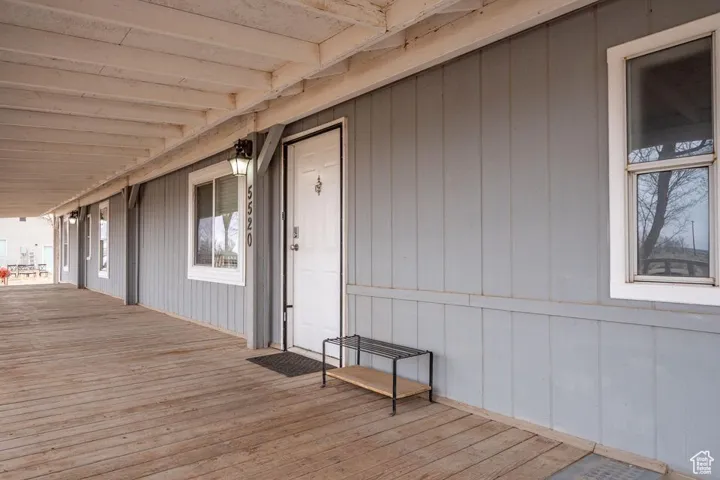 View of deck