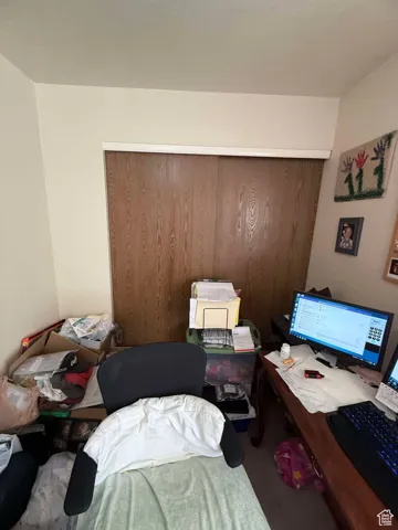 Interior space with carpet
