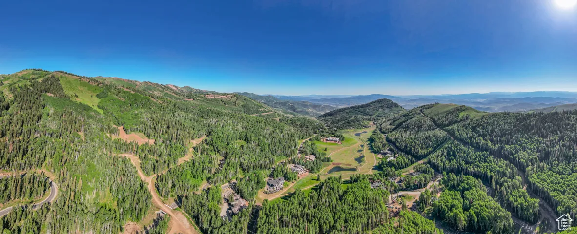 Property view of mountains with a view of trees