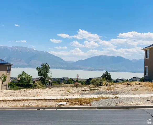 View of mountain feature with a water view