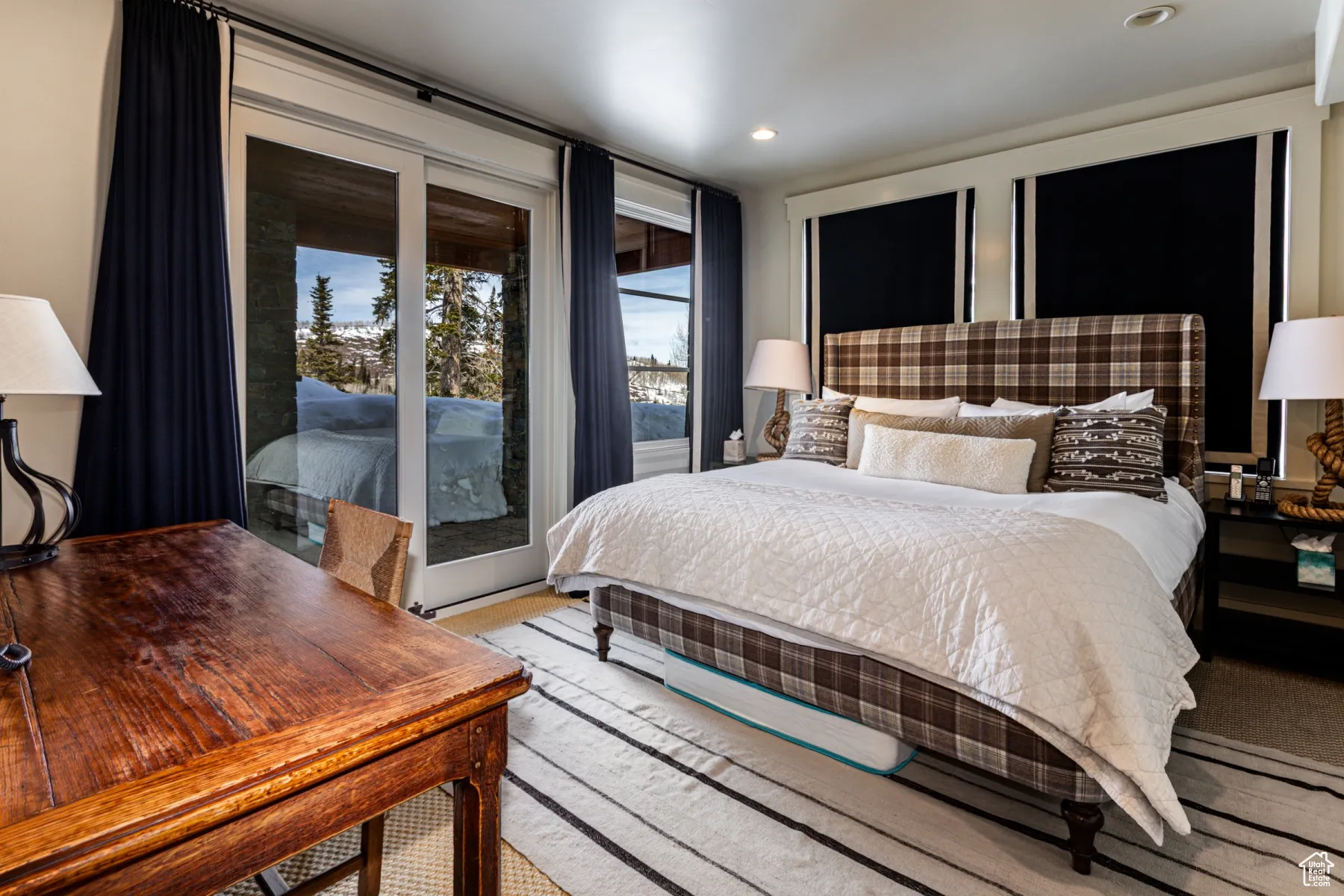 Bedroom featuring recessed lighting