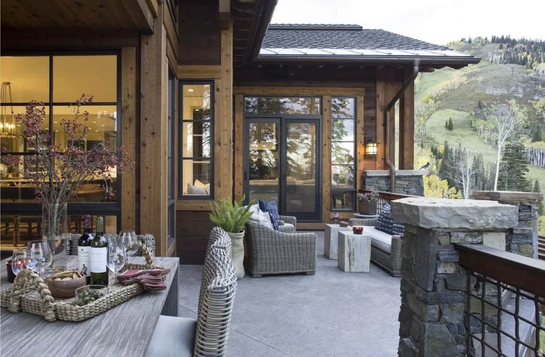 View of patio featuring an outdoor hangout area