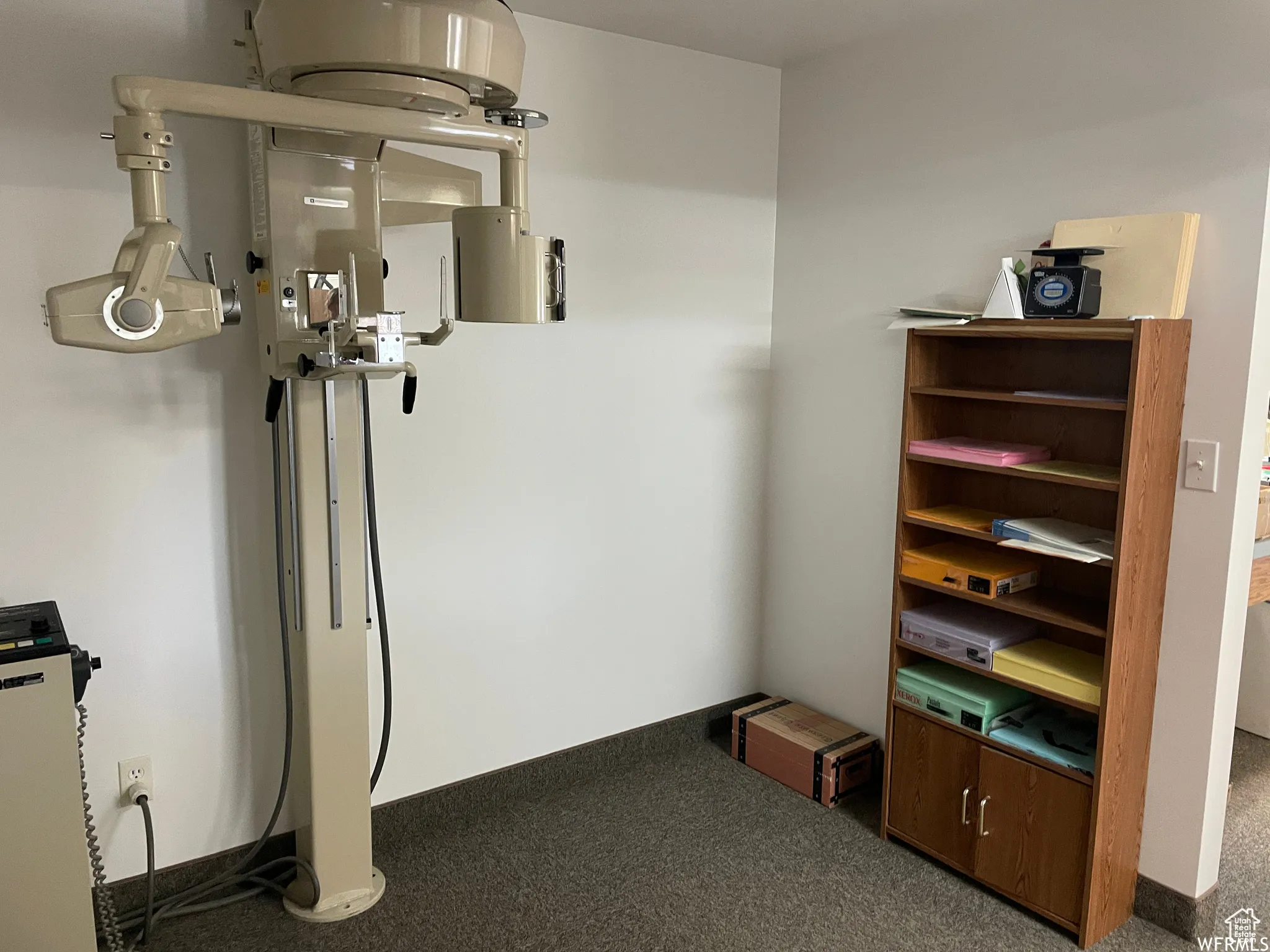 Interior space featuring carpet floors